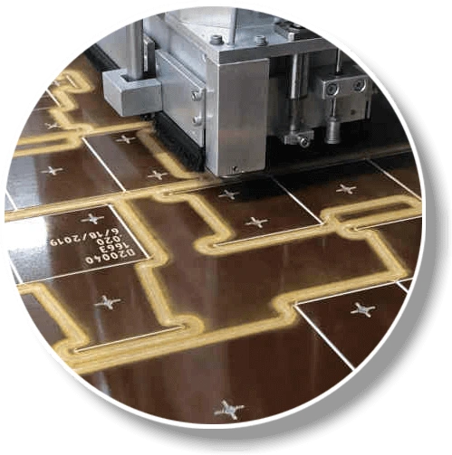 Phenolic counters and steel plates